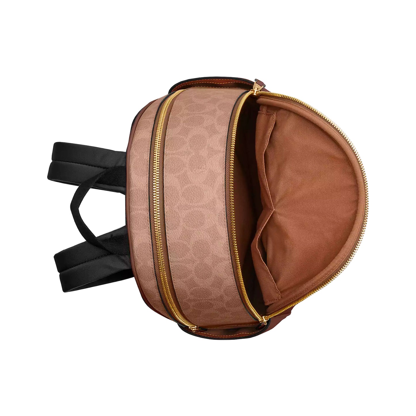 Mochila Coach Court Backpack Signature Canvas Tan Brown