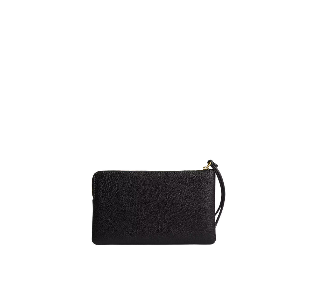 Monedero Coach Large Corner Zip Wristlet Black