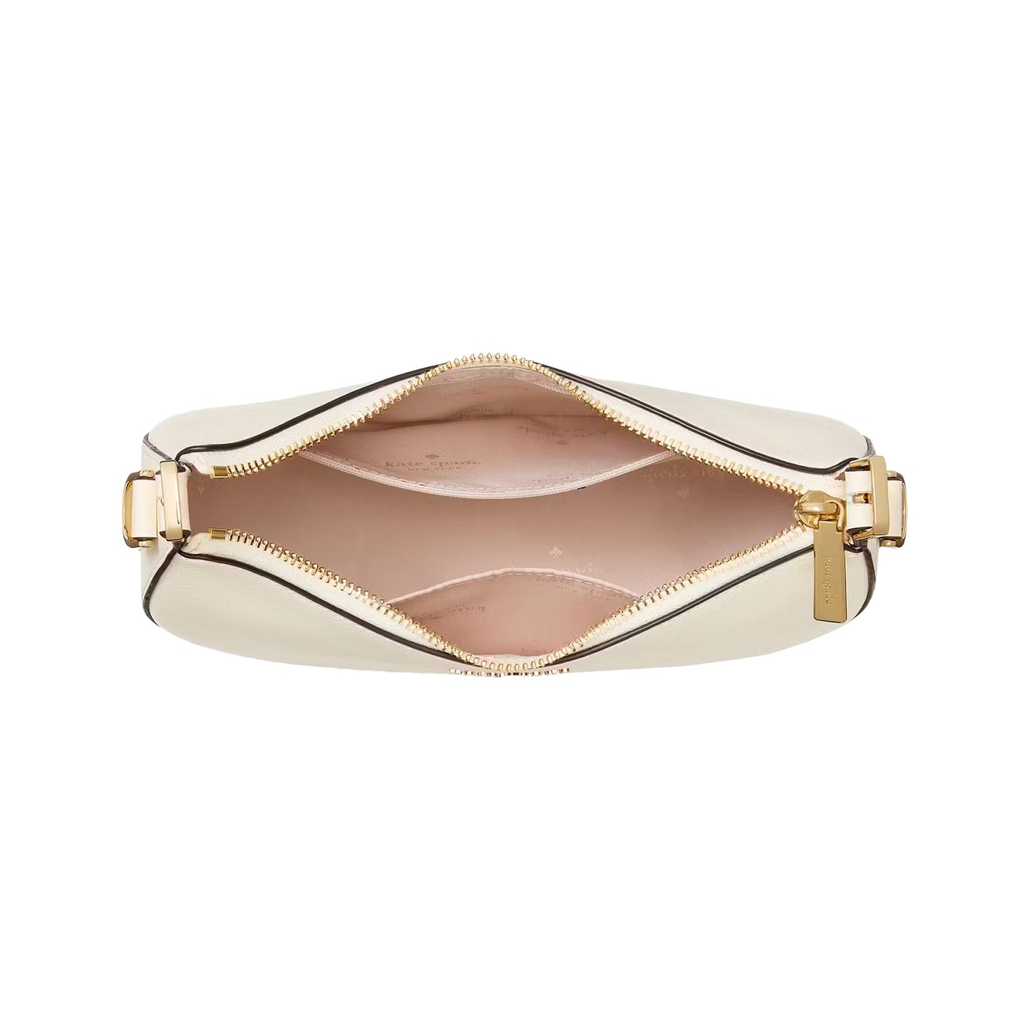 Bolsa Kate Spade Madison Saffiano Leather Crescent Shoulder Bag Meringue