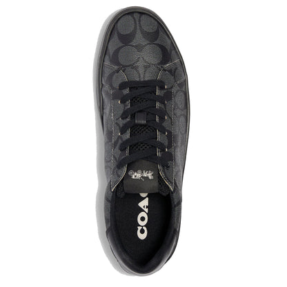 Tenis Coach Clip Low Top Sneaker In Signature Canvas Black