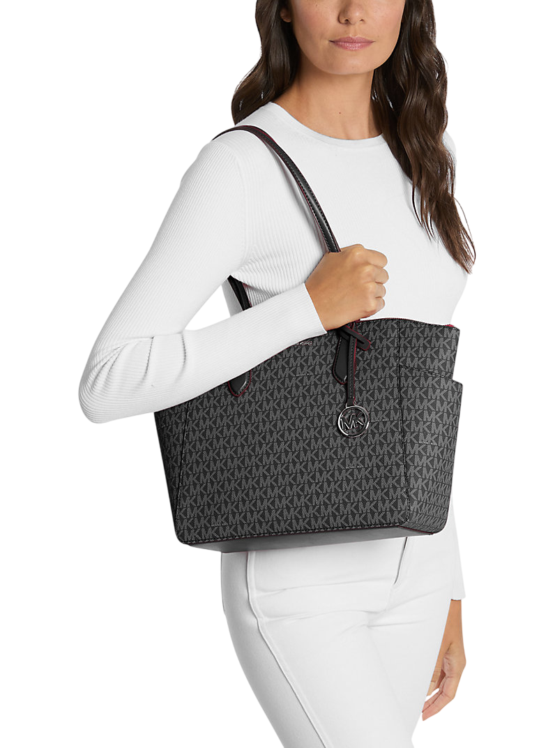 Bolsa Michael Kors Marilyn Medium Signature Logo Tote Bag Black