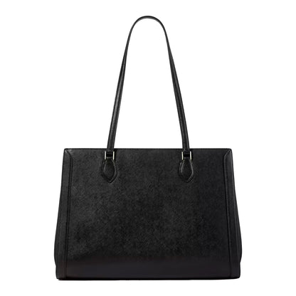 Bolsa Kate Spade Madison Saffiano East West Leather Large Laptop Tote Black
