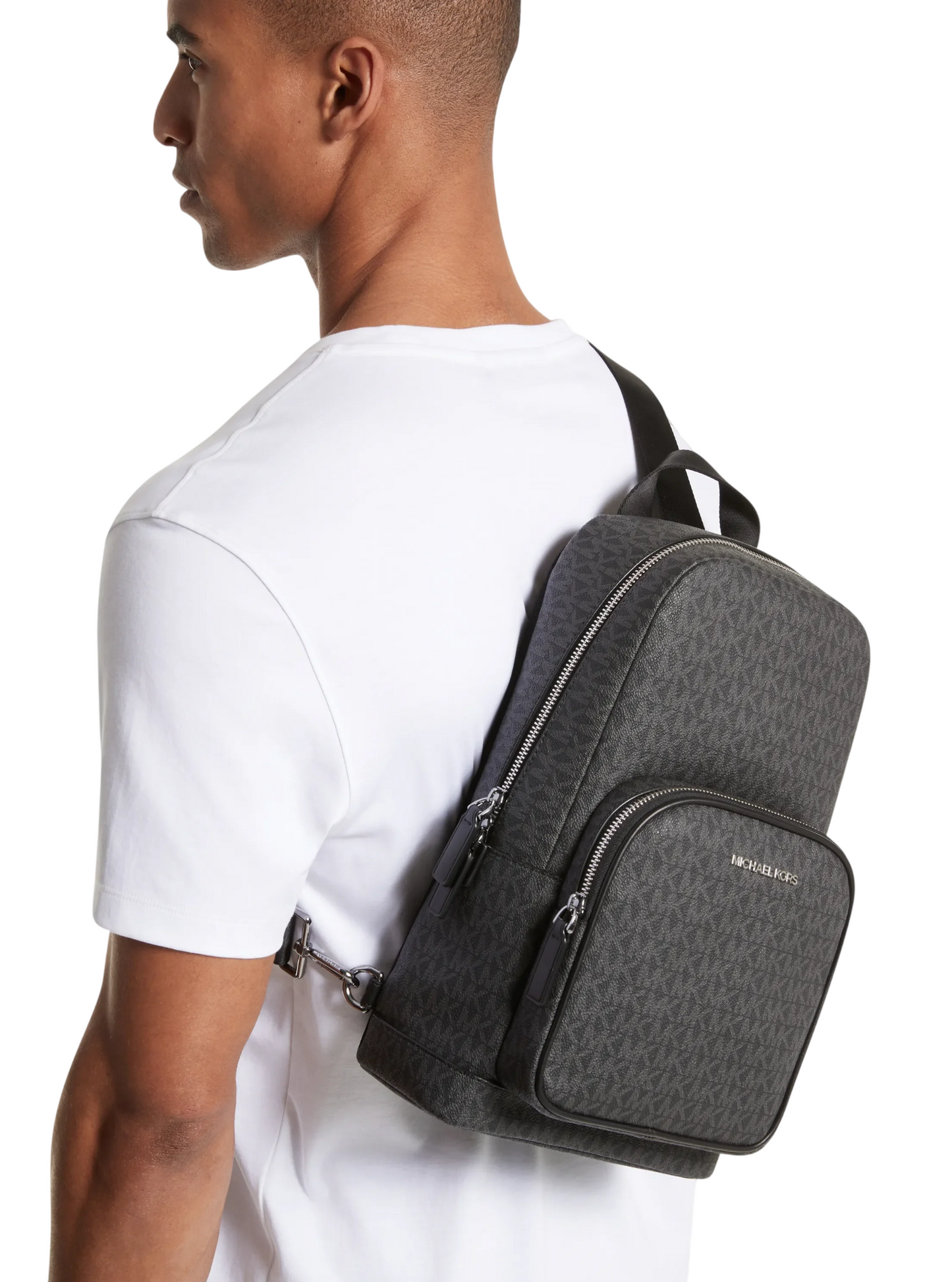 Bandolera Michael Kors Cooper Logo Sling Pack Black
