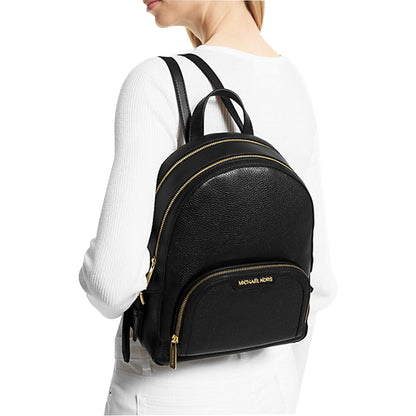 Mochila Michael Kors Jaycee Medium Pebbled Leather Backpack Black