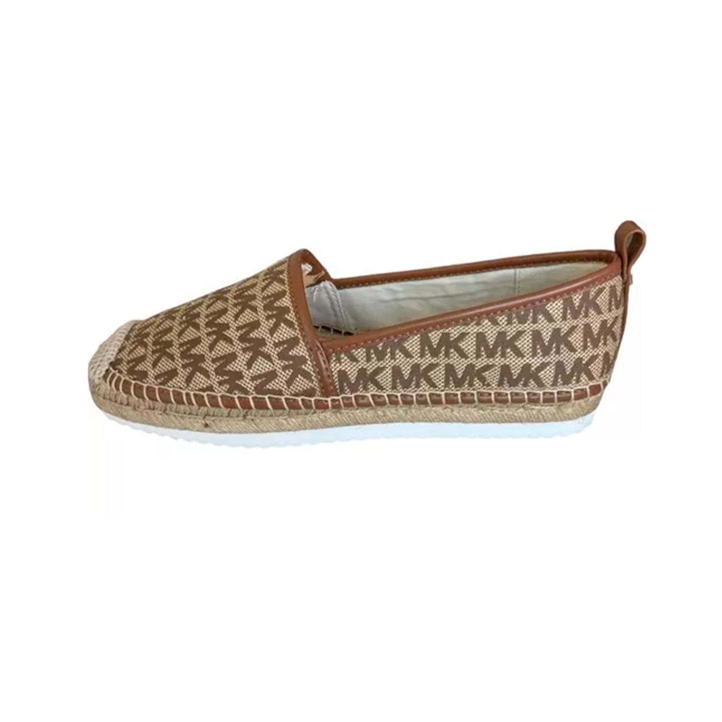 Alpargatas Michael Kors Lenny Logo Jacquard Slip-On Espadrille Brown