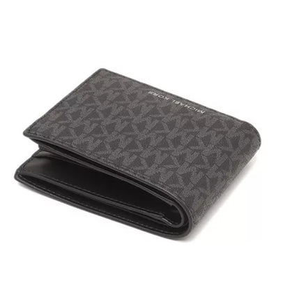 Cartera Michael Kors Cooper Billfold Wallet With Passcase Logo Black