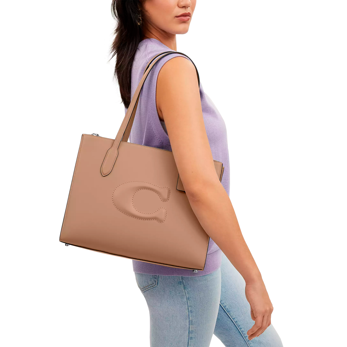 Bolsa Coach Nina Tote Bag Taupe