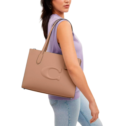 Bolsa Coach Nina Tote Bag Taupe