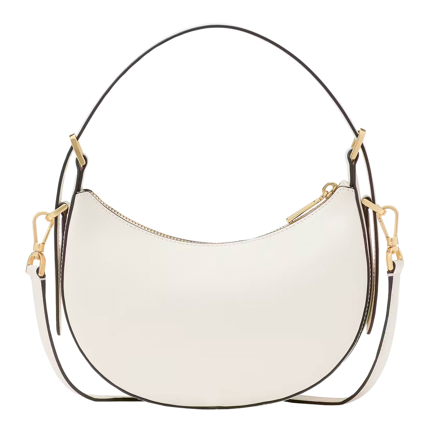 Bolsa Kate Spade Madison Saffiano Leather Crescent Shoulder Bag Meringue