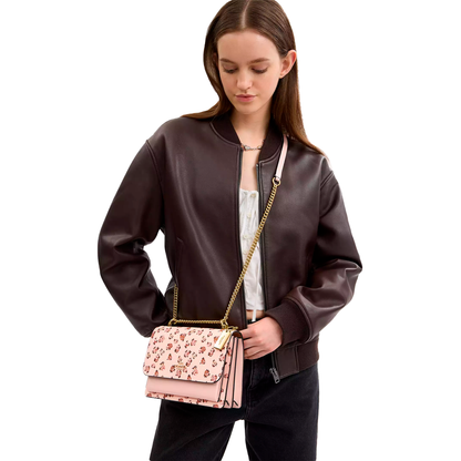 Bolsa Coach Klare Crossbody Bag With Rose Print Blush Multi