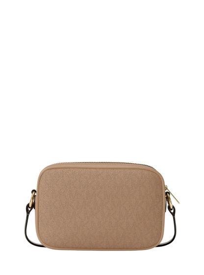 Bolsa Michael Kors Jet Set Small Signature Logo Camera Crossbody Bag Camel