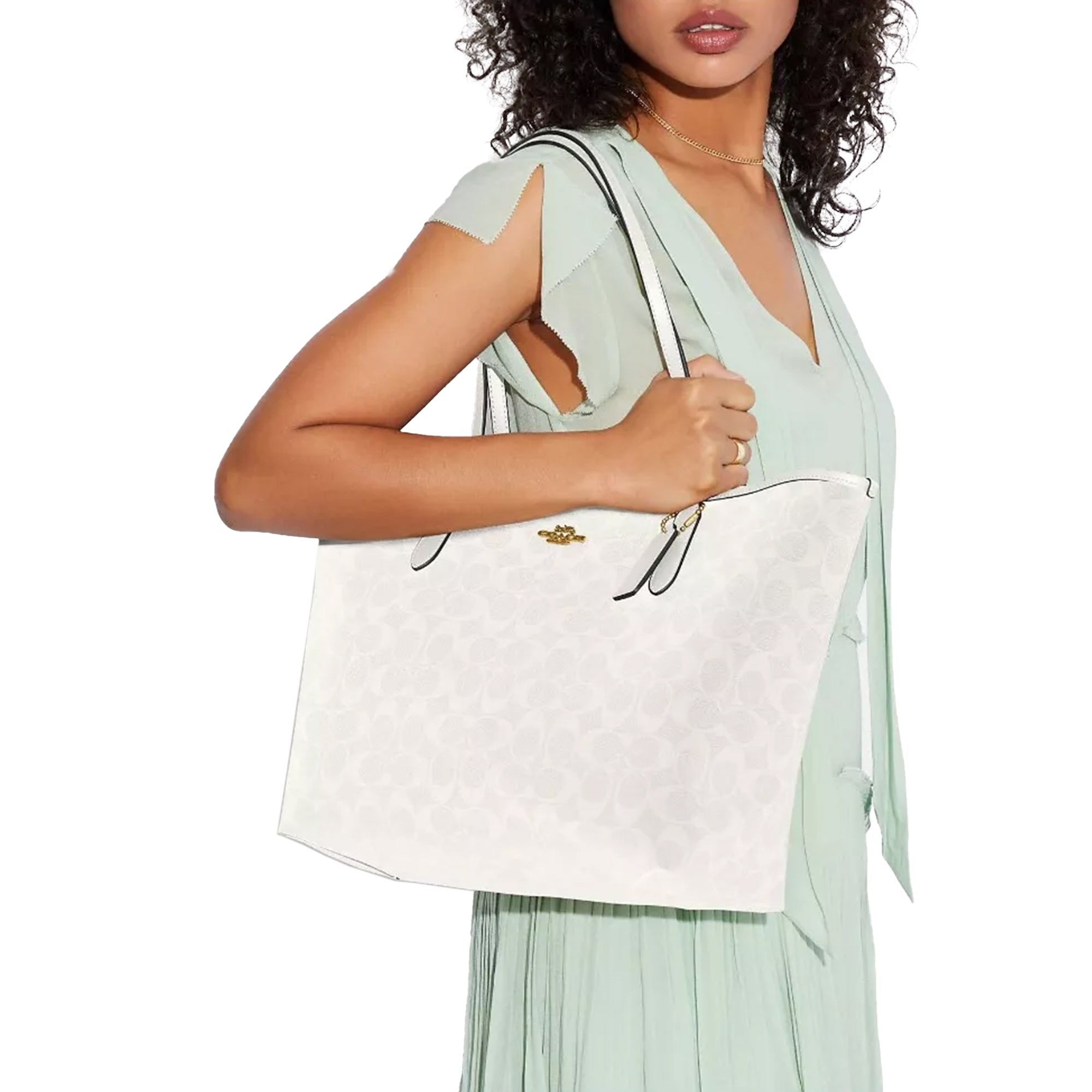 City Tote In sold Signature Canvas