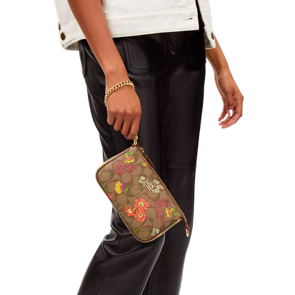 Bolsa Nolita 19 In Signature Canvas With Floral Print