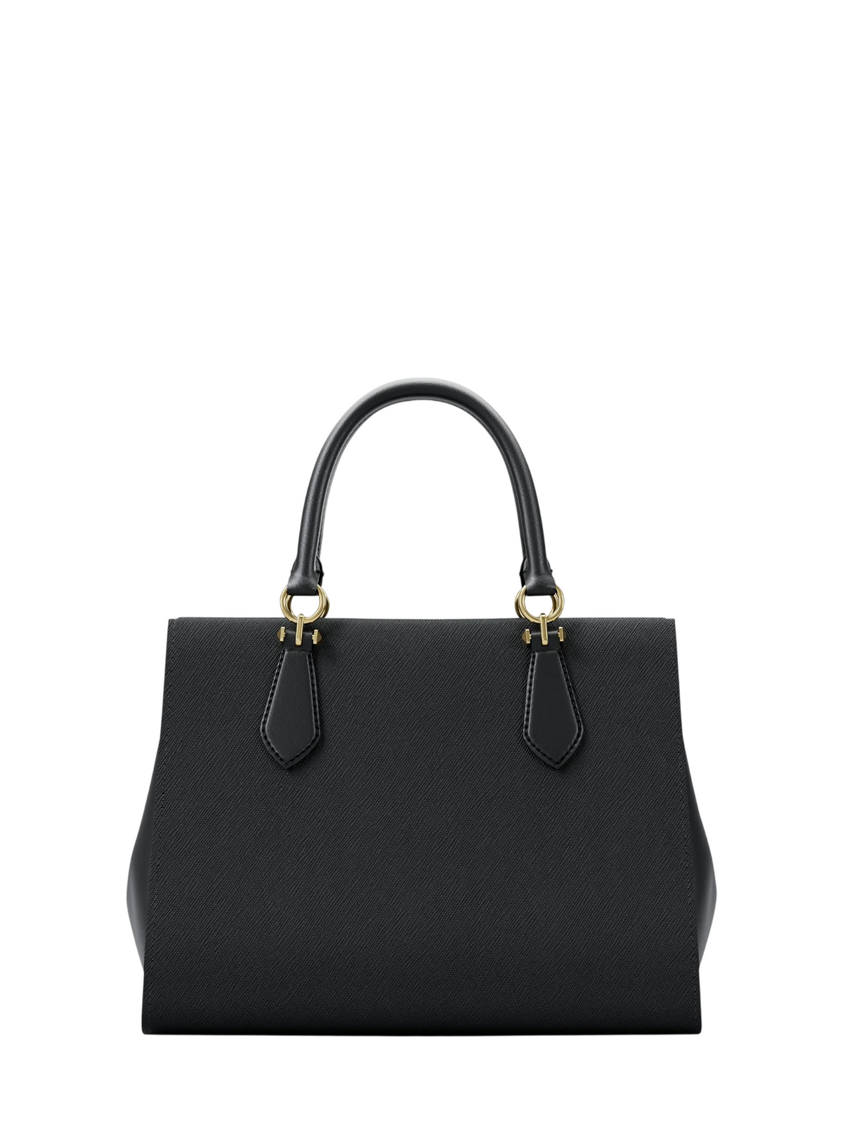 Bolsa Michael Kors Marilyn Medium Saffiano Leather Satchel Black