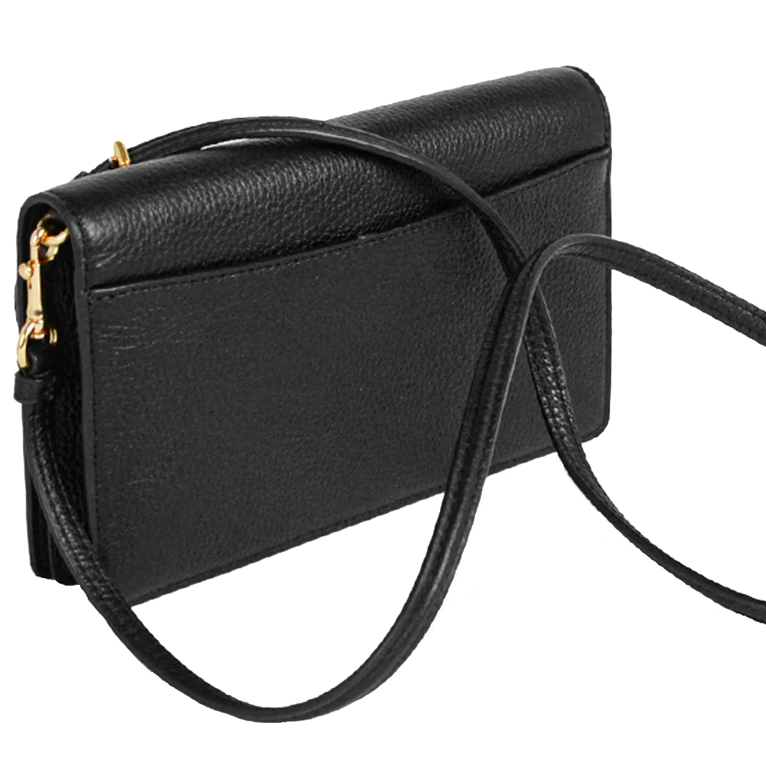 Bolsa Coach Anna Foldover Clutch Crossbody Black