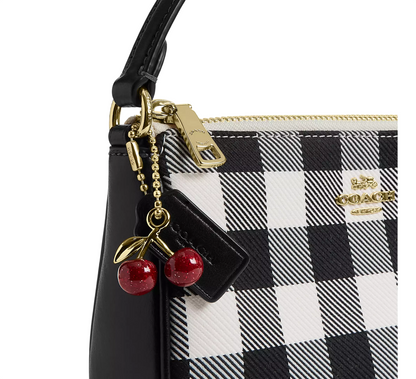 Bolsa Coach Nolita 19 With Gingham Print And Charm Black Multi
