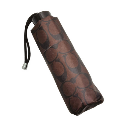 Paraguas Coach Uv Protection Signature Mini Umbrella Brown