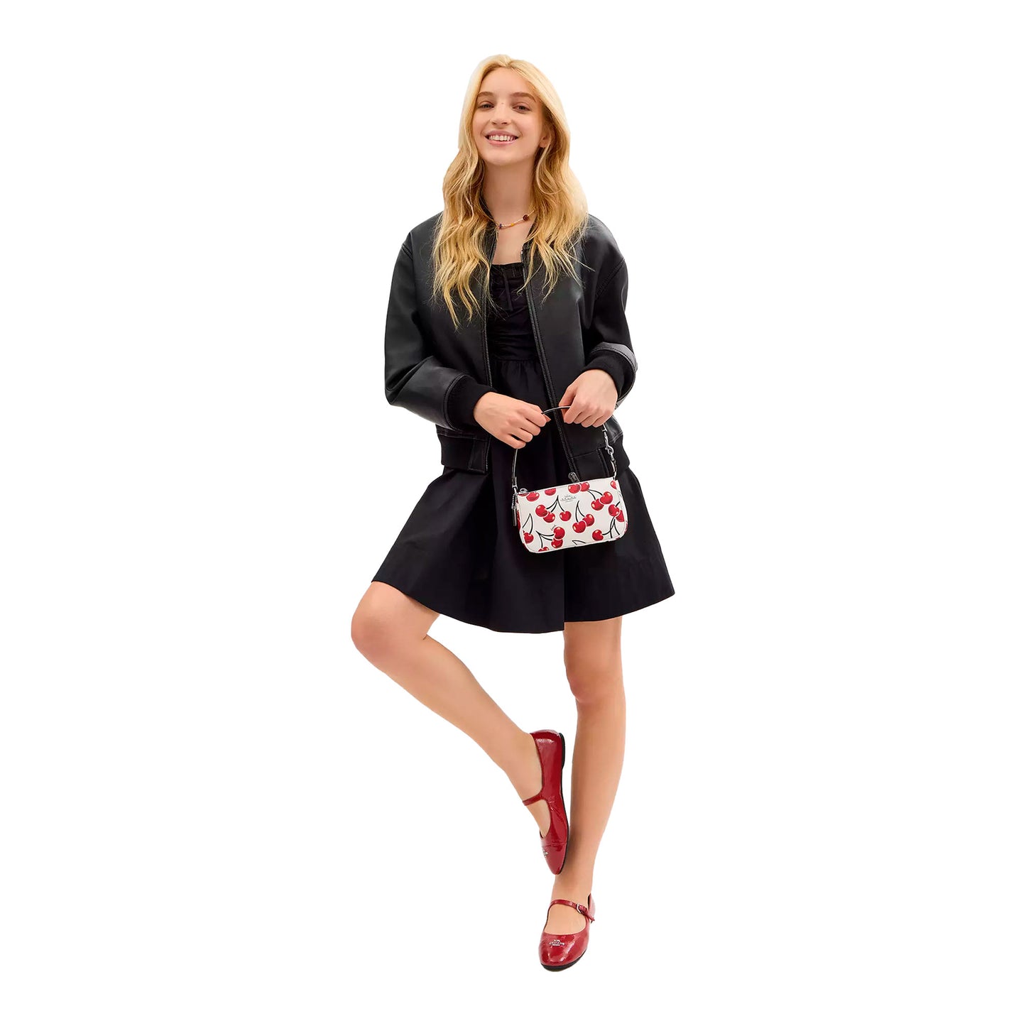 Bolsa Coach Nolita 19 With Cherry Print Chalk Multi