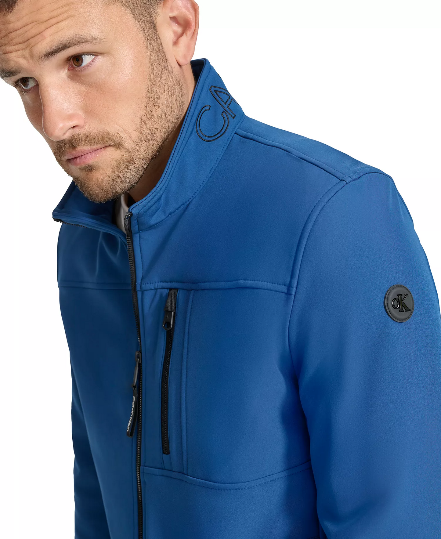 Chaqueta Calvin Klein Men's Infinite Stretch Soft Shell Jacket Blue Edge