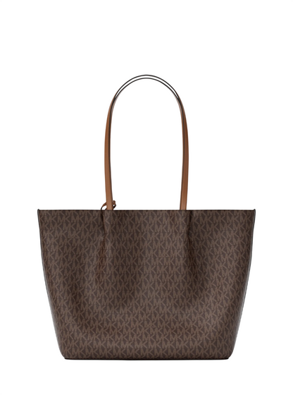 Bolsa Michael Kors Carson Large Signature Logo Tote Bag Brown