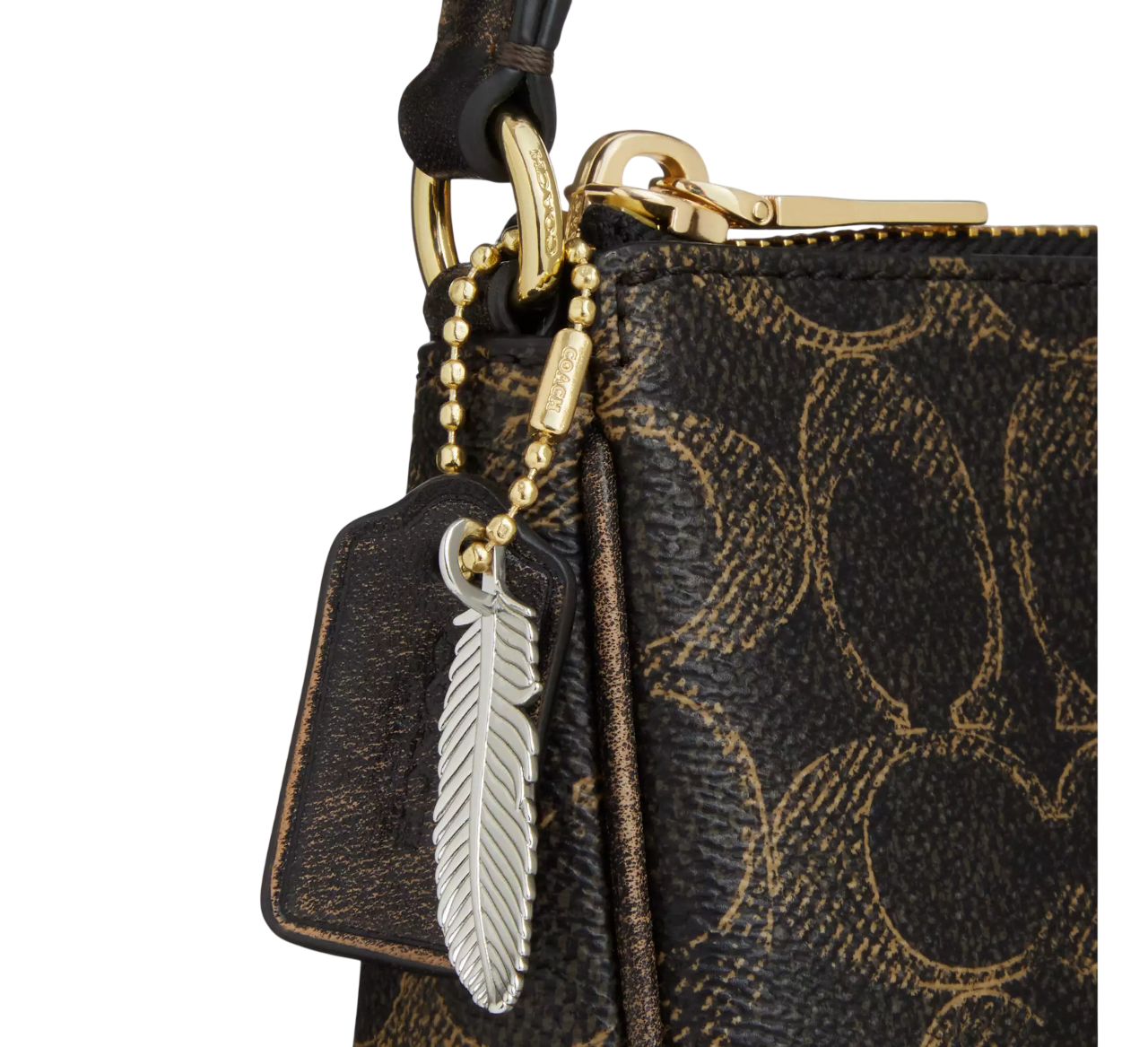 Bolsa Coach Nolita 19 In Loved Signature Canvas With Charms Brown