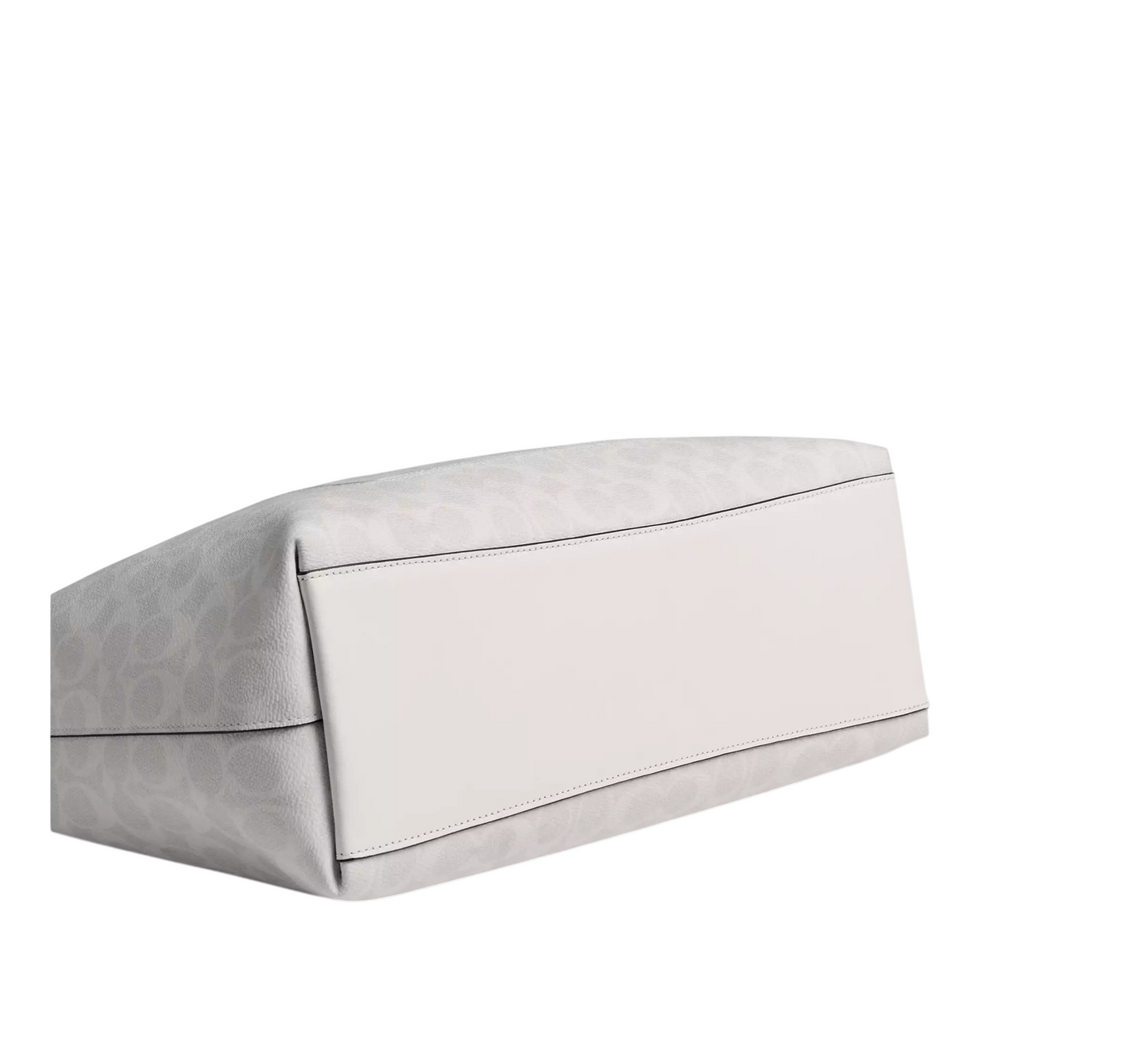 Bolsa Coach Station Tote Bag Signature Canvas White Chalk