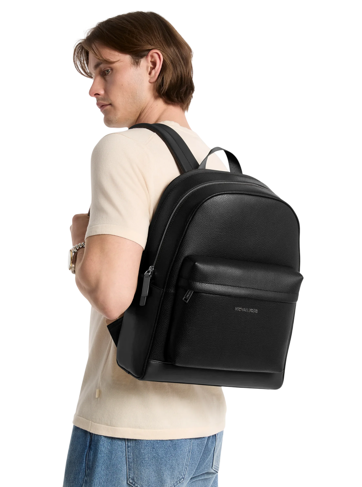 Mochila Michael Kors Pacey Leather Black