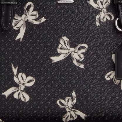 Bolsa Coach Mollie Tote Bag 25 With Bow Print Black Multi