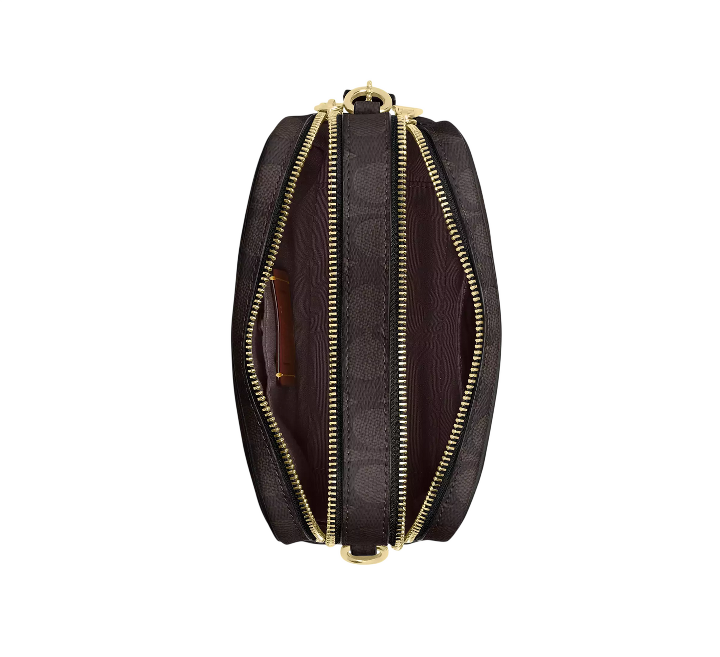 Bolsa Corssbody Mini Carey Crossbody Bag In Signature Canvas Walnut Black