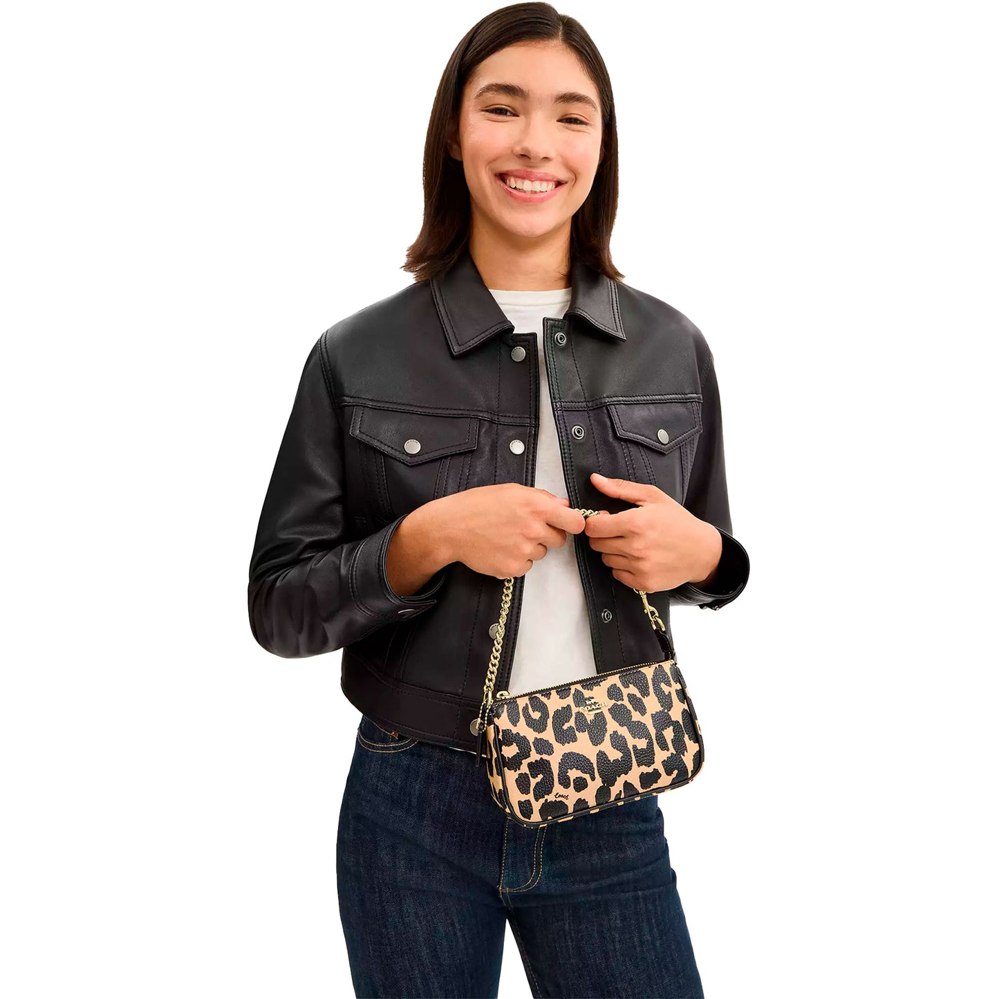 Bolsa Coach Nolita 19 With Leopard Print Leopard Multi