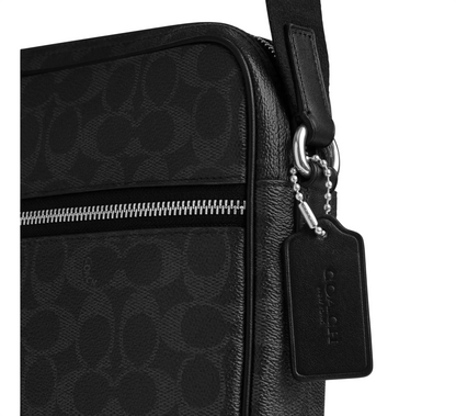 Bandolera Tristan Crossbody Bag 22 In Signature Canvas Black