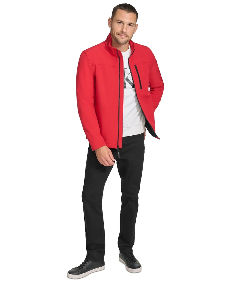 Chaqueta Calvin Klein Men's Infinite Stretch Soft Shell Jacket Deep Reed