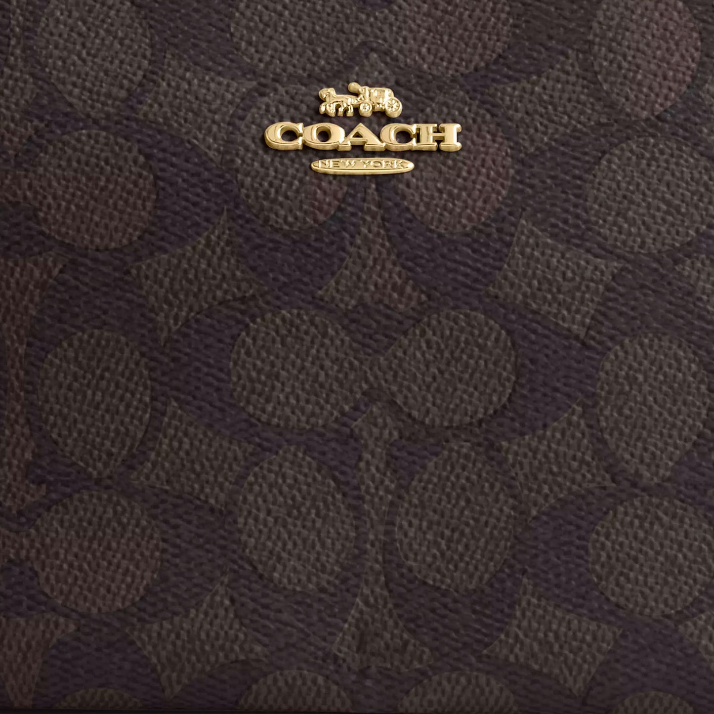 Bolsa Coach Nolita 19 In Signature Canvas Walnut Black