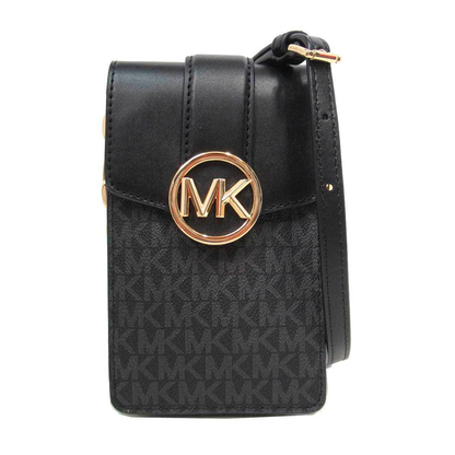 Bolsa Michael Kors Carmen Small Logo Smartphone Crossbody Bag Black