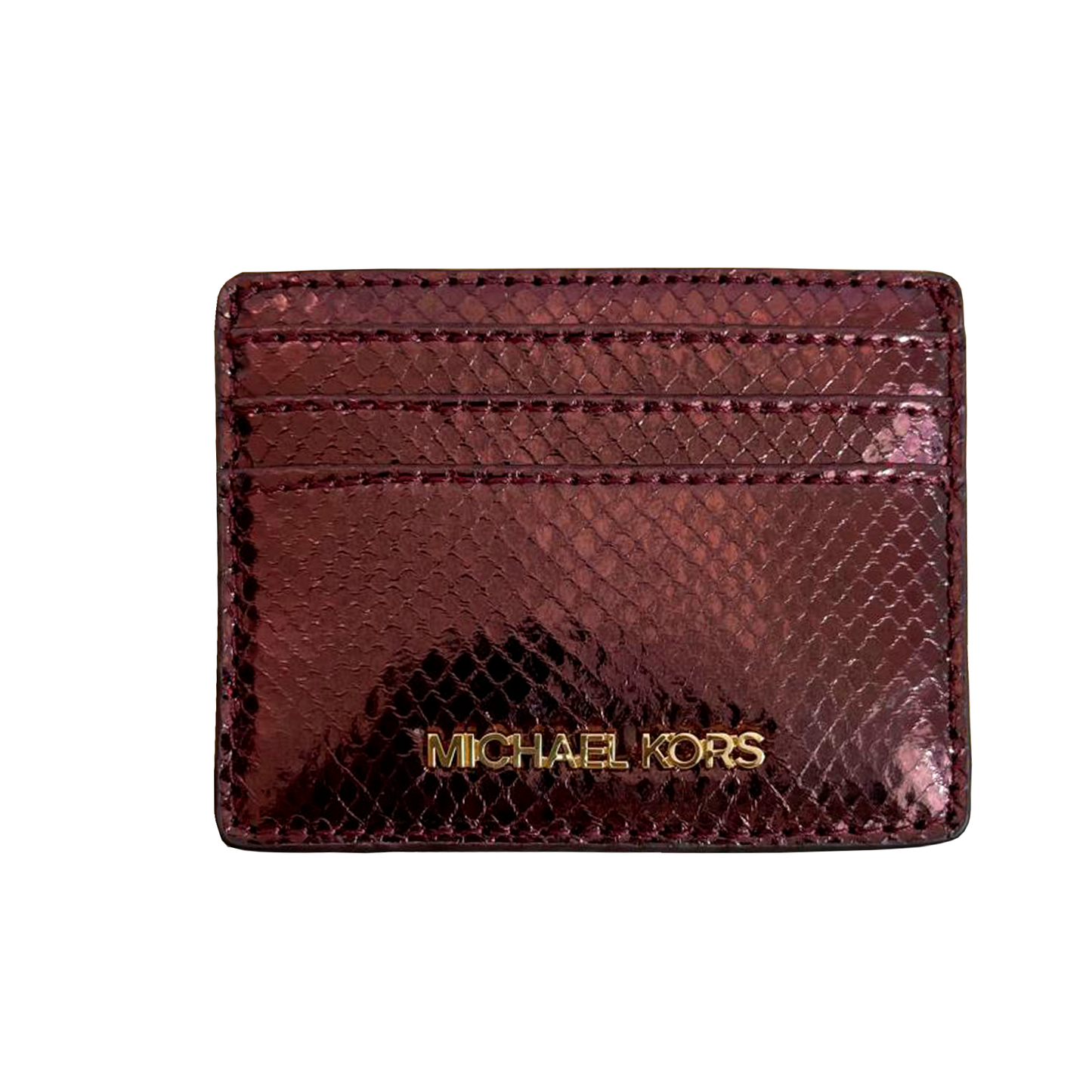 Bolsa Michael Kors Medium Pouch and Card Case Gift Set Oxblood