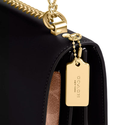 Bolsa Coach Klare Crossbody Bag In Signature Canvas Tan Black Multi