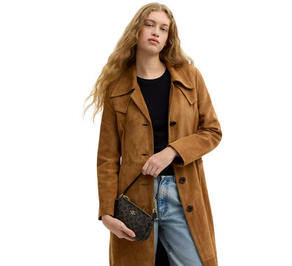 Bolsa Coach Nolita 19 In Loved Signature Canvas With Charms Brown