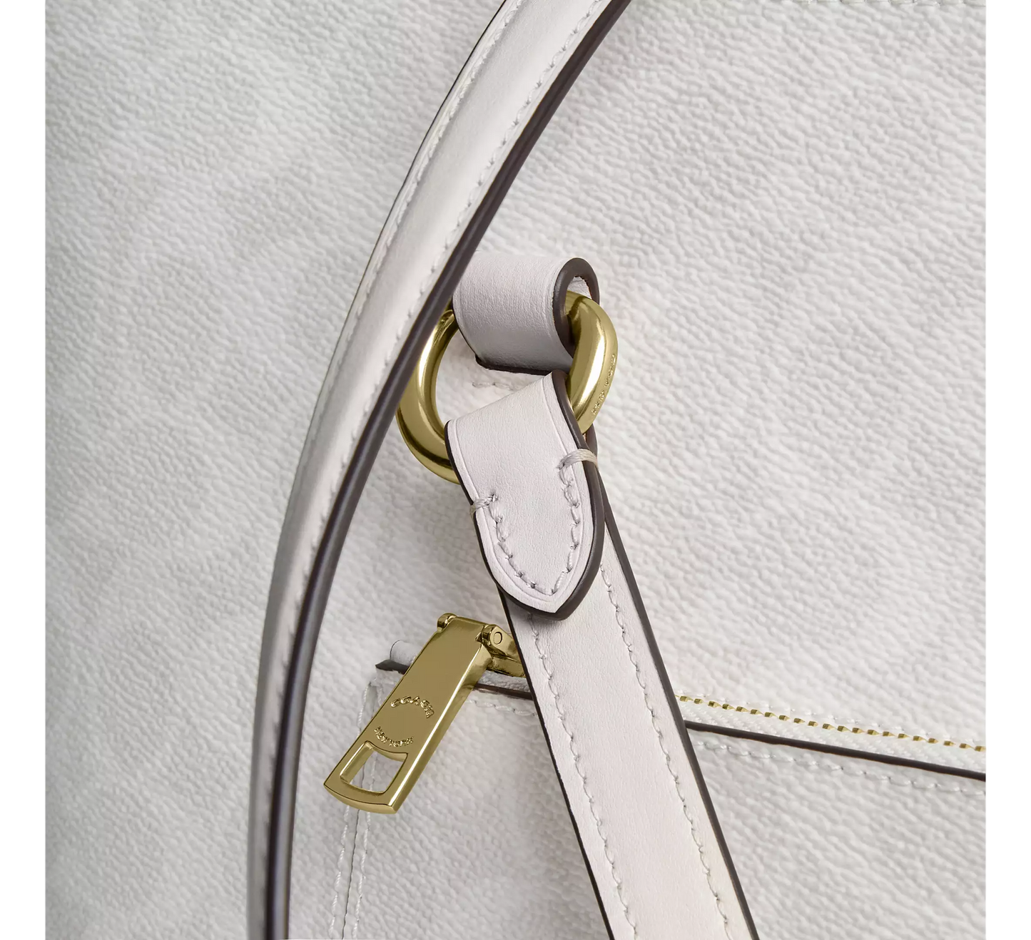 Bolsa Coach Station Tote Bag Signature Canvas White Chalk