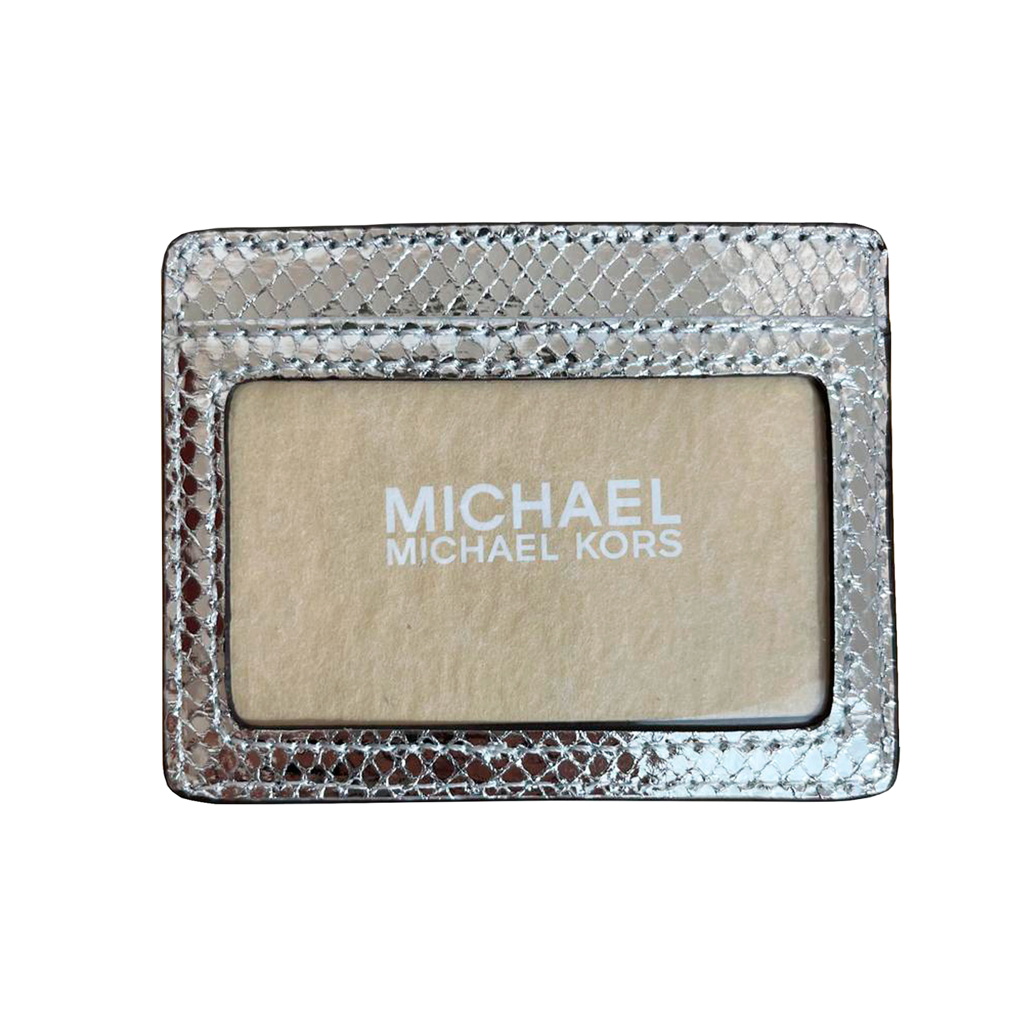 Bolsa Michael Kors Medium Pouch and Card Case Gift Set Silver