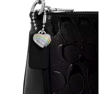 Bolsa Coach Nolita 19 In Signature Leather With Heart Charm Black
