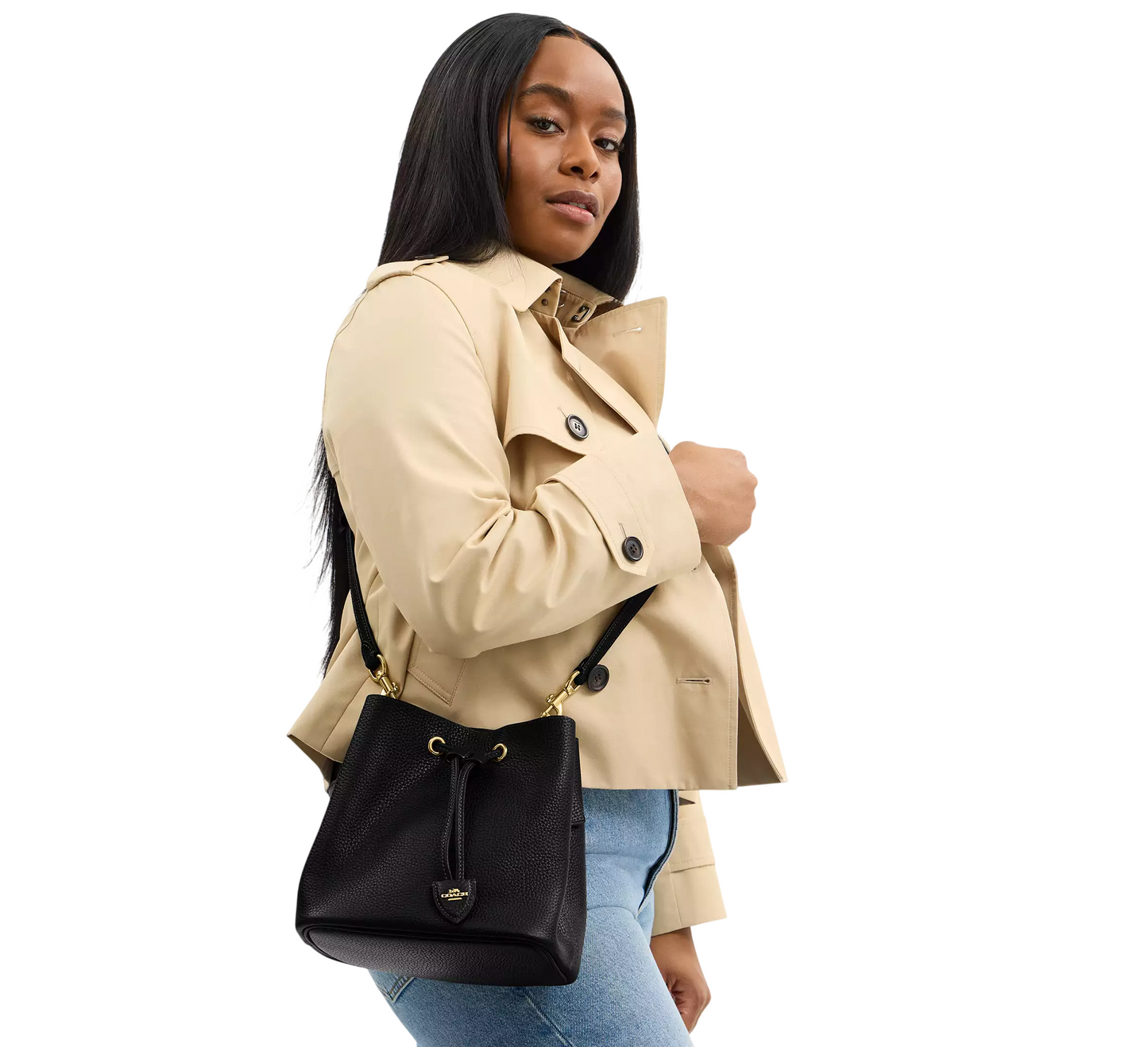 Bolsa Coach Rowan Bucket Bag Black