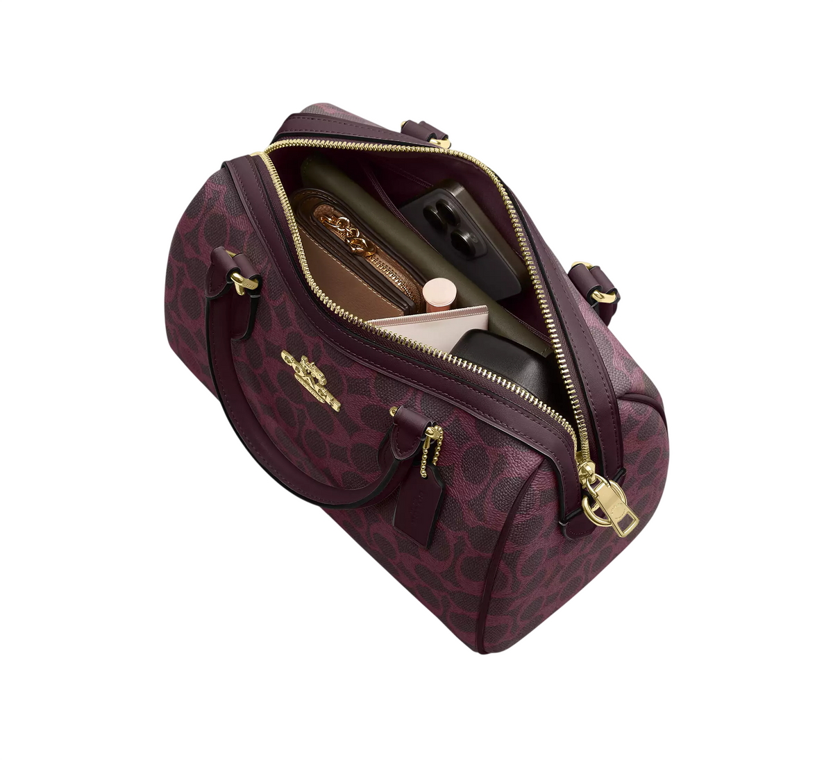 Bolsa Coach Rowan Satchel Bag In Signature Canvas