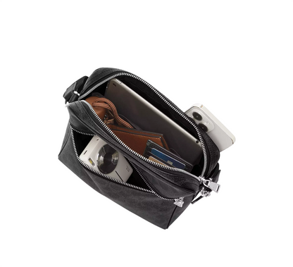 Bandolera Tristan Crossbody Bag 22 In Signature Canvas Black