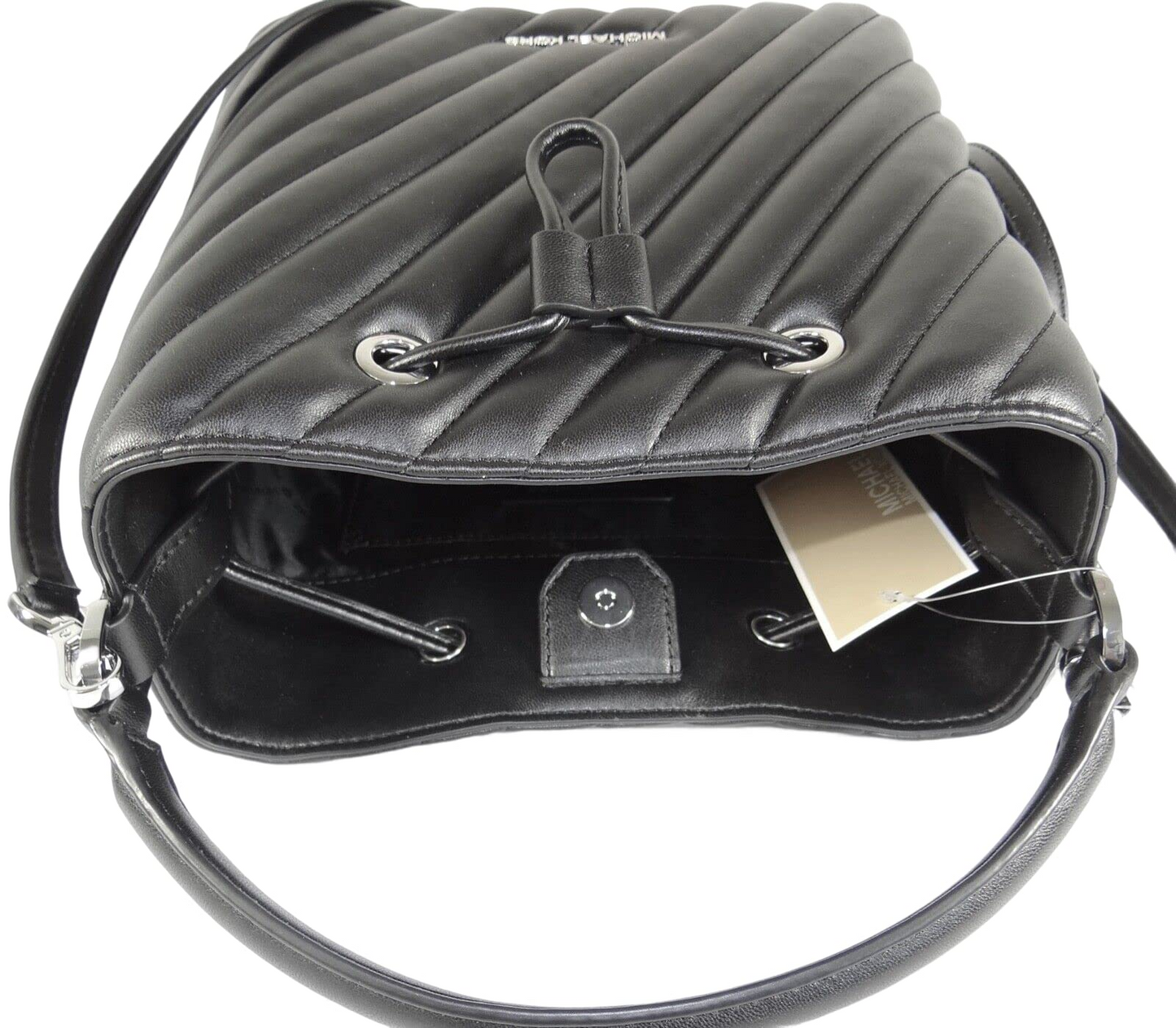 Bolsa Michael Kors Suri Medium Bucket Bag Black