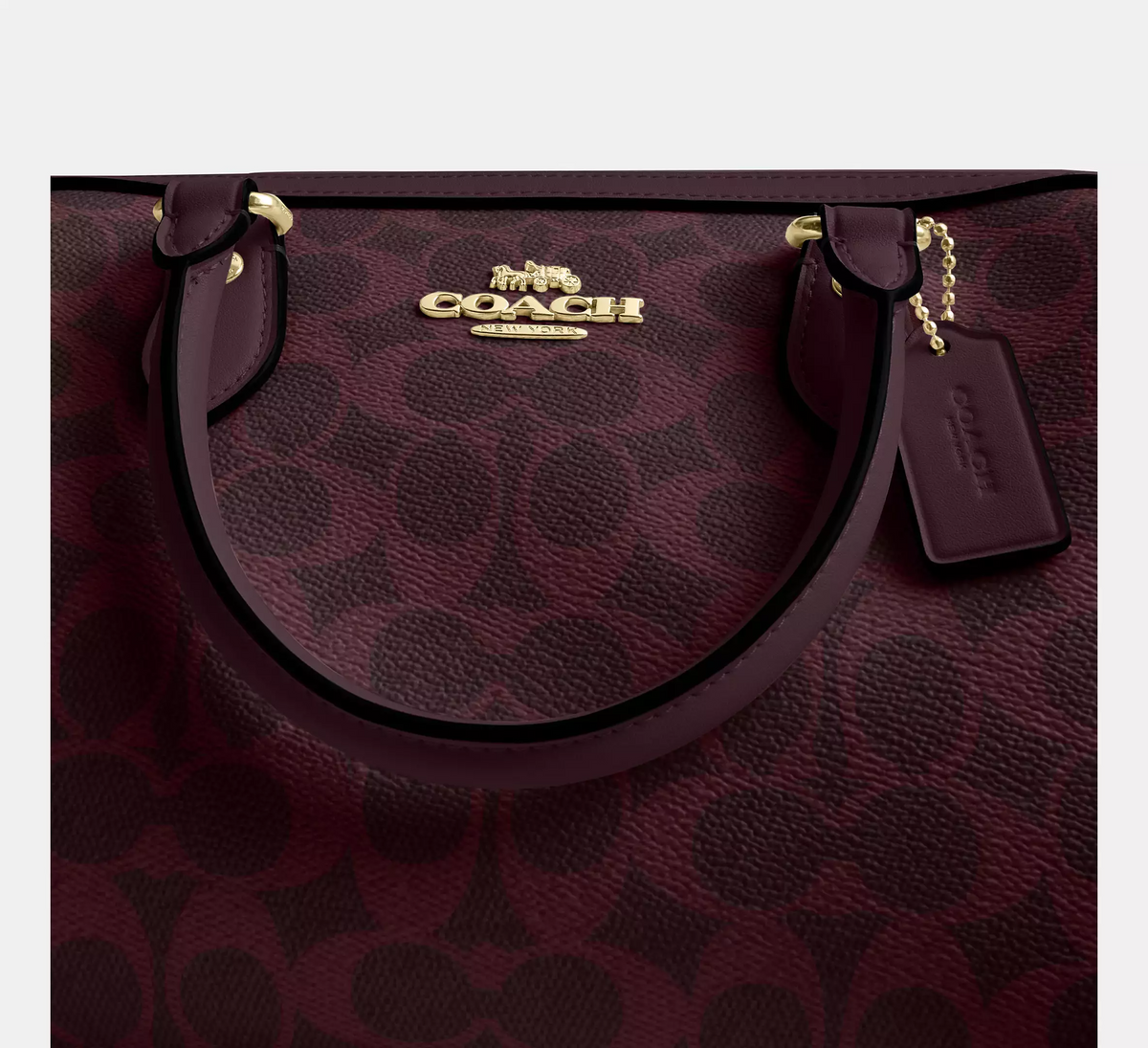 Bolsa Coach Rowan Satchel Bag In Signature Canvas