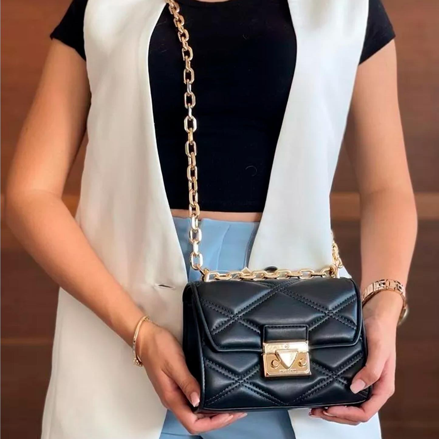 Bolsa Michael Kors Serena Black