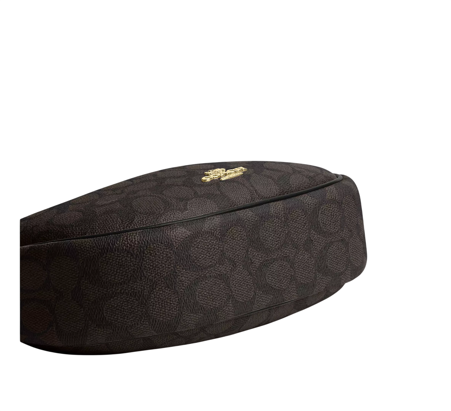 Bolsa Coach Emily Shoulder Bag In Signature Canvas Walnut Black