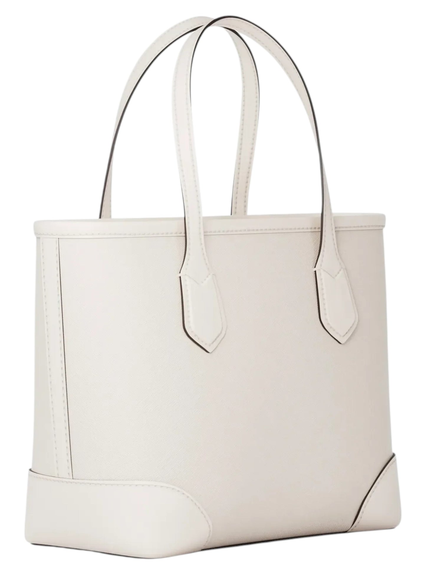 Bolsa Michael Kors Eva Extra-Small Leather Convertible Tote Bag Light Cream