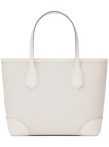 Bolsa Michael Kors Eva Extra-Small Leather Convertible Tote Bag Light Cream