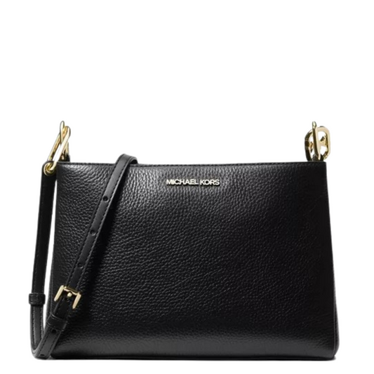 Bolsa Michael Kors Trisha Medium Pebbled Leather Crossbody Bag